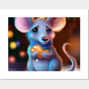 Cute Mouse Drawing Posters and Art